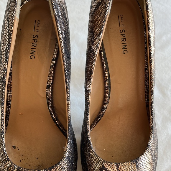 Call It Spring Python Print Women’s Size 9 Four Inch Heels- Great Used Condition - Picture 5 of 6